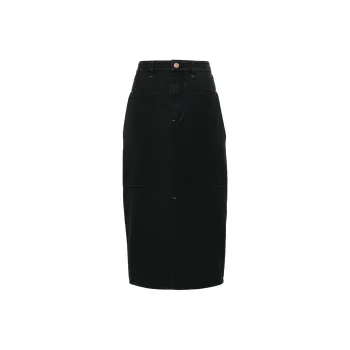 ISABEL MARANT ETOILE Flozia Twill Midi Skirt