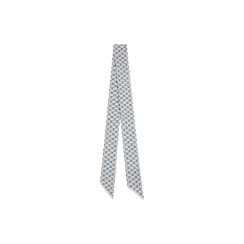 CELINE Silk Scarves Women's Light Blue