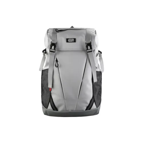 Yalu Nylon Backpack Laptop Bag Unisex Black/Gray