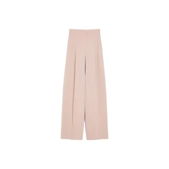 MaxMara Lino High-Waisted Pants