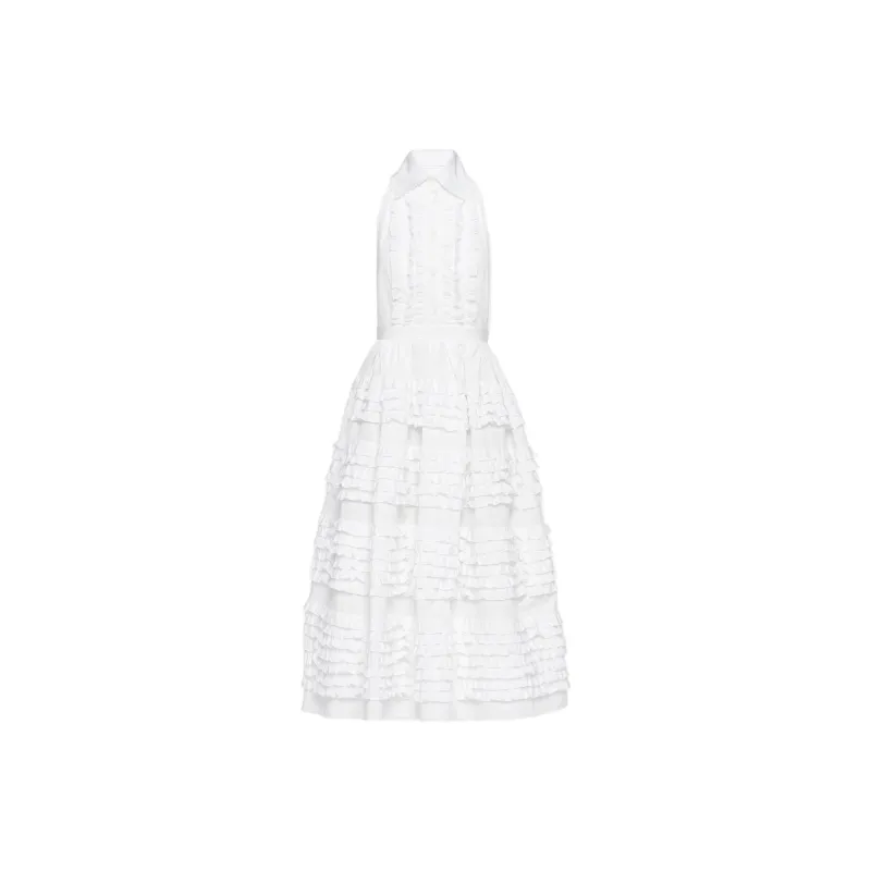 PRADA Sleeveless Dress Women's White-0