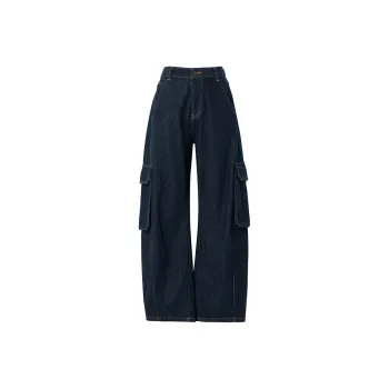 SOON FLOWER Jeans Unisex Dark Blue