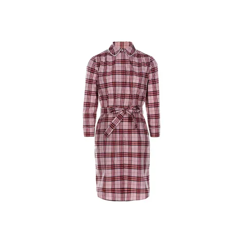 Burberry Long Sleeved Dress Women's Pink
