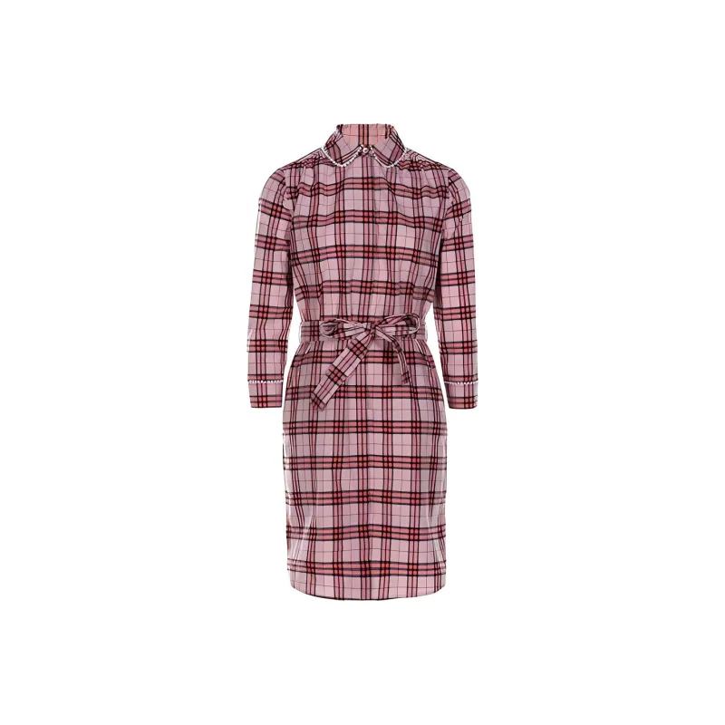 Burberry Long Sleeved Dress Women's Pink-0
