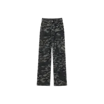 ROBINHOOD Casual Pants Women's Green Camouflage