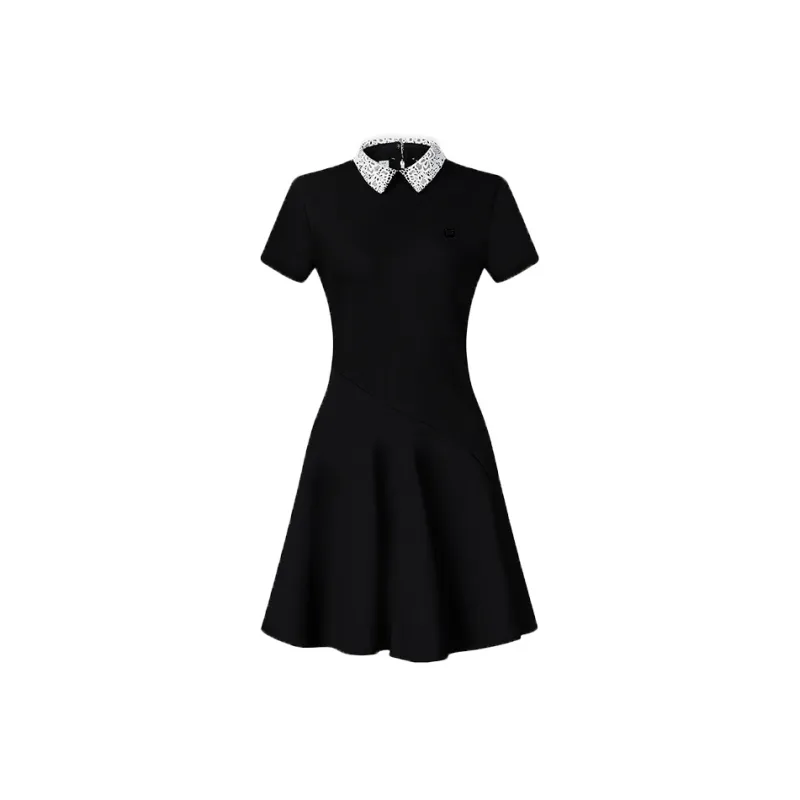 FILA Golf Series Short Sleeved Dress Women's Includes Shorts Pitch Black-0