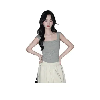 FOREVER 21 Tank Tops Women's Light Gray