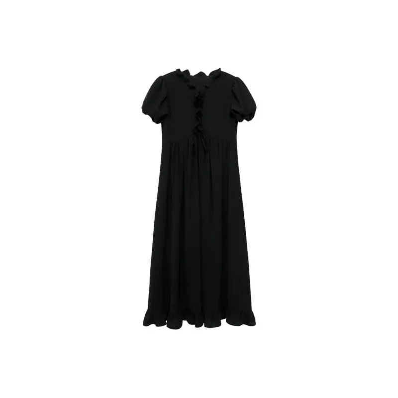 Boutique By Babymoon Short Sleeved Dress Women's Black-0
