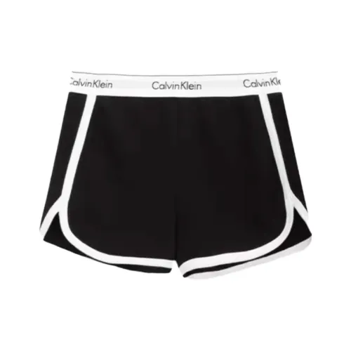 CALVIN KLEIN Modern Gravity Band Casual Shorts Women's Space Black