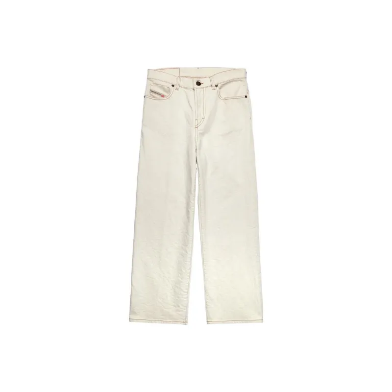 DIESEL Straight-Leg Cropped Jeans-0