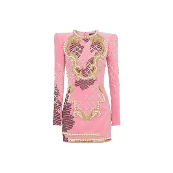 BALMAIN Embroidered Mini Dress