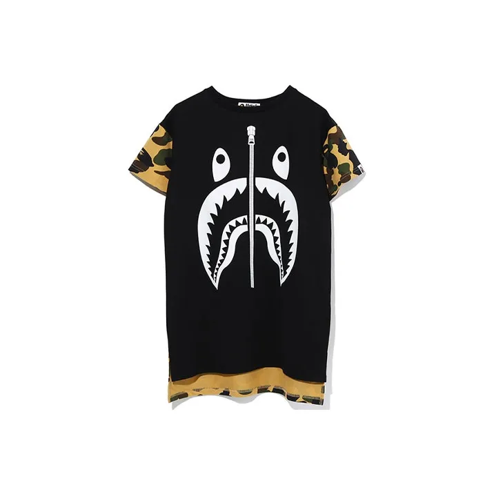 A BATHING APE Shark Series Short Sleeved Dresses Women's-2