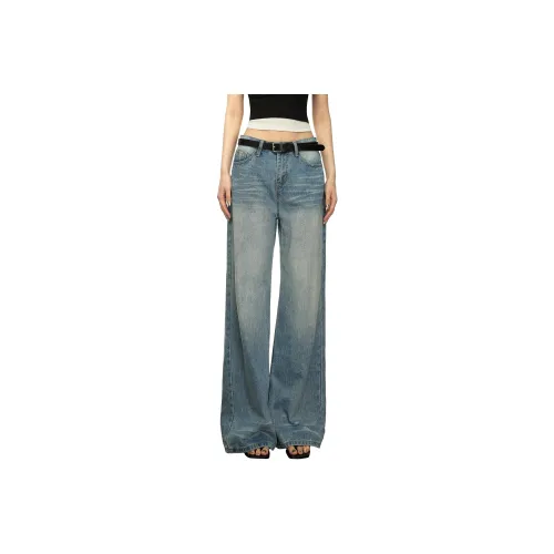 Aaisup Jeans Women's Light Blue