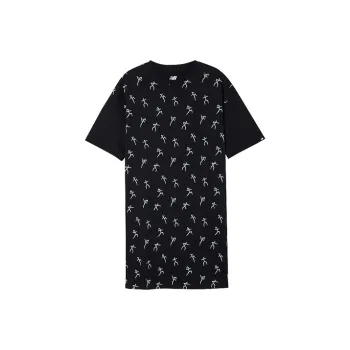 New Balance Short Sleeved Dresses Women's Black