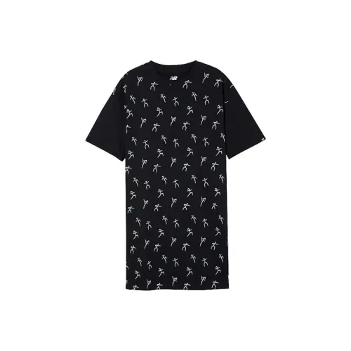 New Balance Short-Sleeved Dresses Women's Black