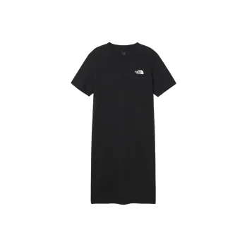 THE NORTH FACE W'S Essential S/S Midi Dress Short Sleeved Dress Women's Black