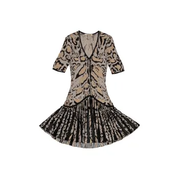 Roberto Cavalli Short-Sleeved Dresses Women's Black