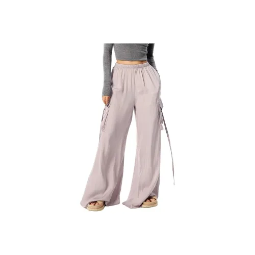 DRAGON FACE SS24 Casual Pants Women's Beige Gray White