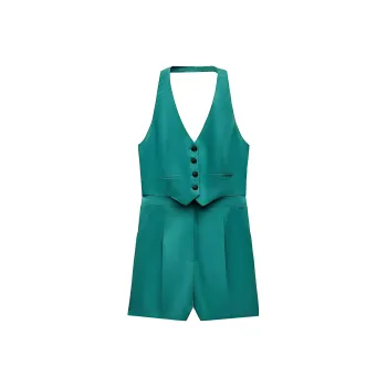 ZARA Jumpsuits Women's Duck Green