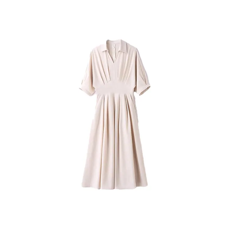 Mapping Short Sleeved Dresses Women's Ecru-0