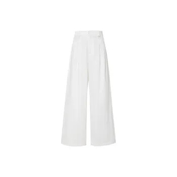 Hopeshow Casual Pants Women's Raw White 001