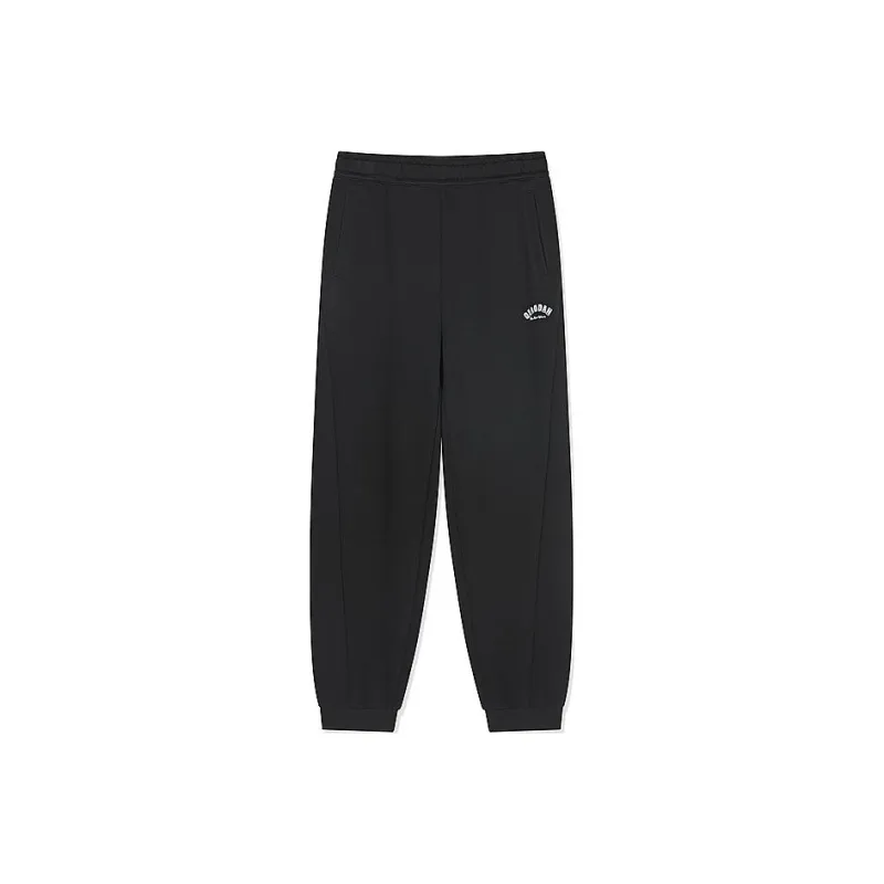 QIAODAN Knitted Sweatpants Women's Black-0
