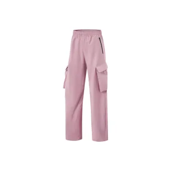 LiNing Fitness Series Casual Pants Women's Dry Rose Pink