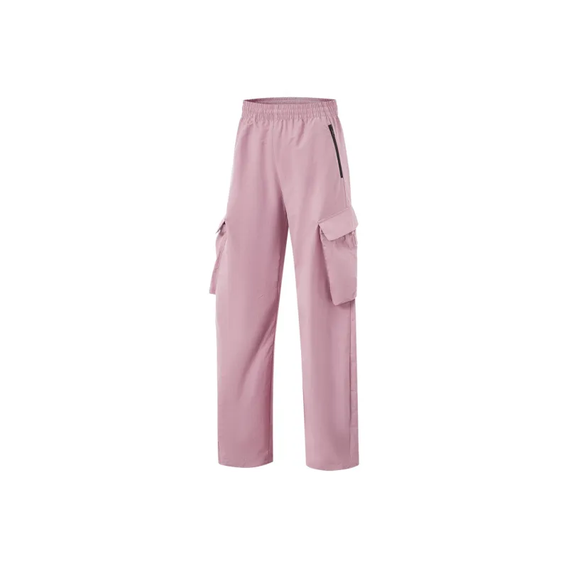 LiNing Fitness Series Casual Pants Women's Dry Rose Pink-0
