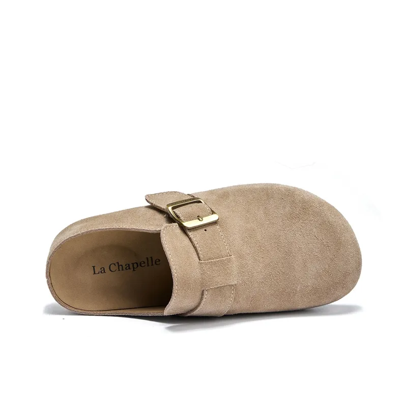 La Chapelle Abrasion Resistant Closed Toe Birkenstock Slippers Women's Sand-3