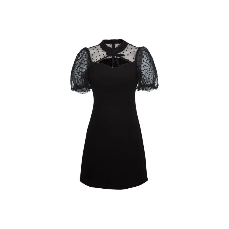 ONLY Short Sleeved Dresses Women's J19 Black Denim-0
