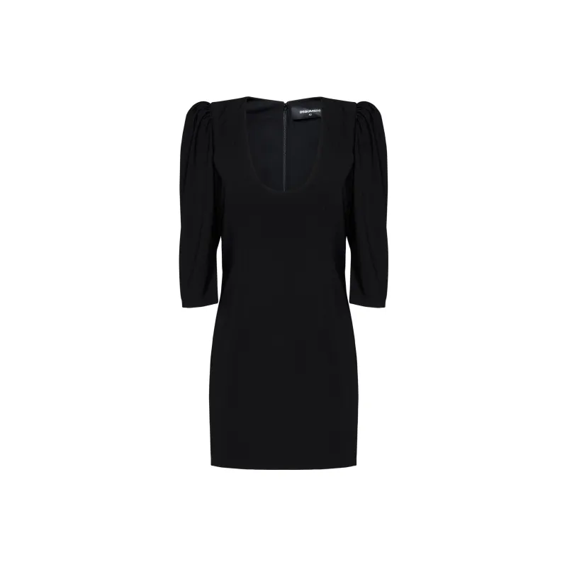 DSQUARED 2 Puff Sleeved Mini Dress-0