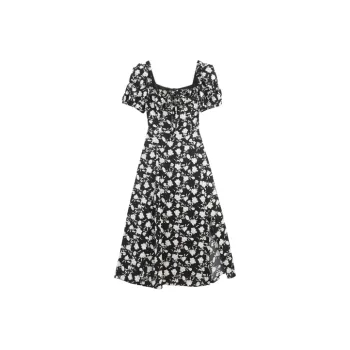 HUASJ Short Sleeved Dresses Women's Multicolor