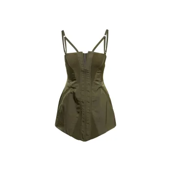 DION LEE Panelled A-line Minidress