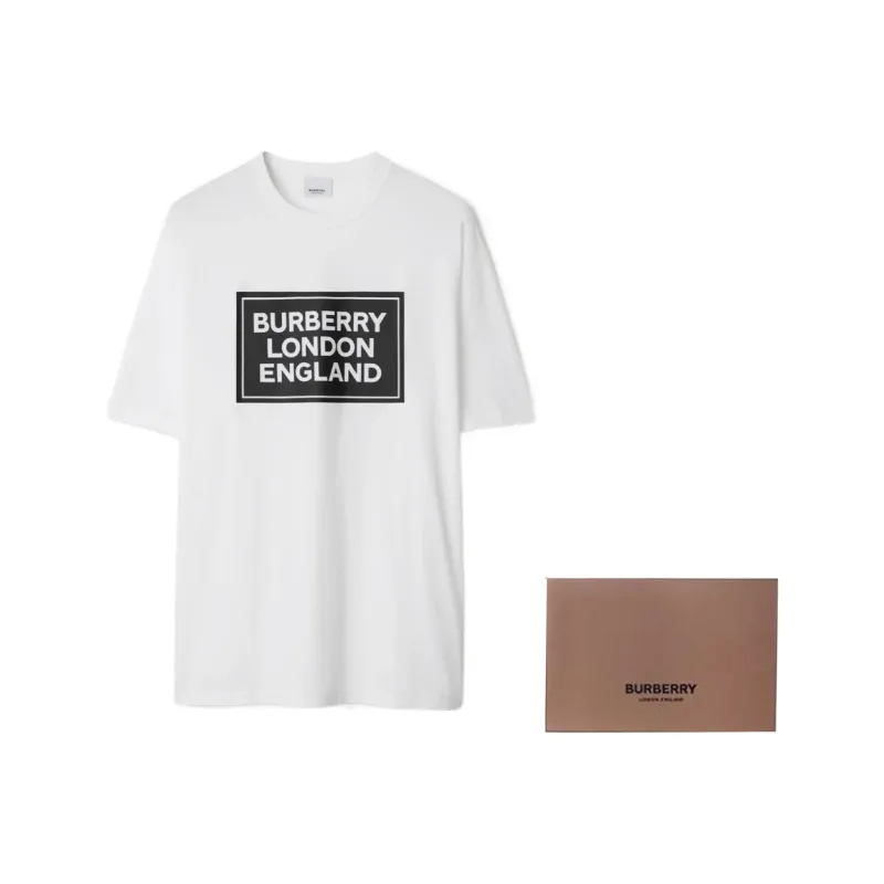 Burberry Ellison Logo Print T shirt-3
