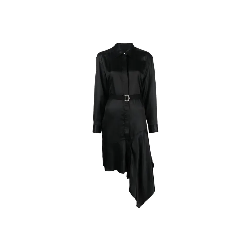 DIESEL Long-Sleeved Dresses Women's Black-0