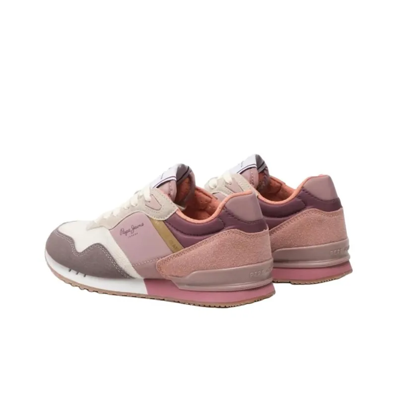 Pepe Jeans London W Mad Abrasion Resistant Low Top Casual Shoes Women's Purple-3