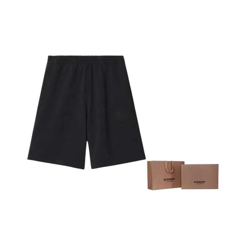 Burberry EKD embroidered Cotton Track Shorts-6