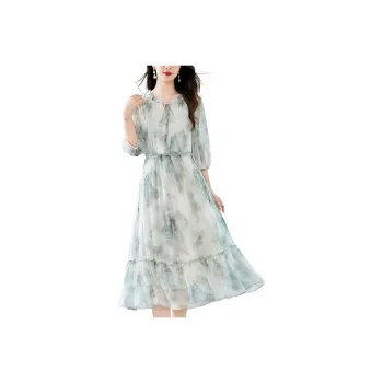 To The West Long Sleeved Dresses Women's Green
