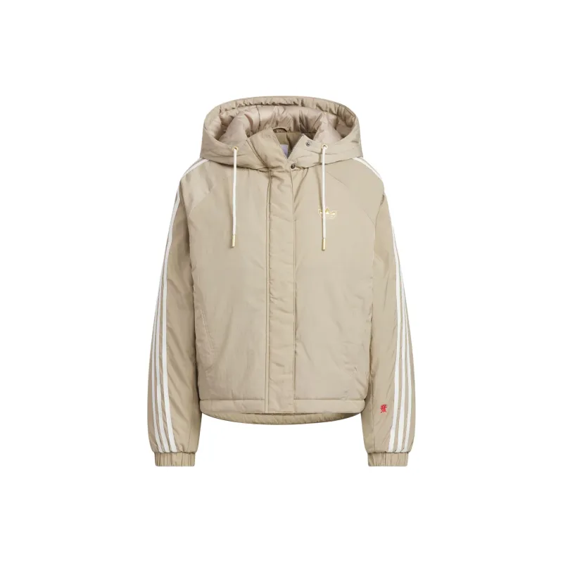 Adidas Originals LNY W JACKET PA Puffer Jacket Women's Shadow Khaki Brown-0