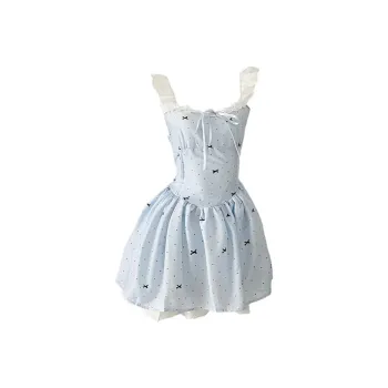 JOSR Short Sleeved Dresses Women's Blue