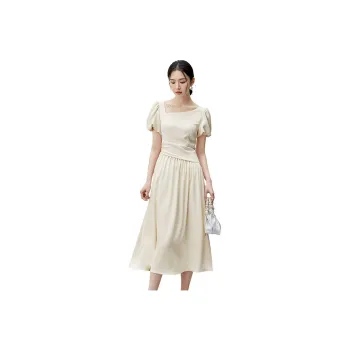 SENTUBILA Short Sleeved Dresses Women's Birch Apricot