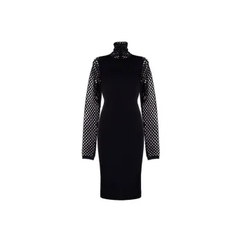 Valentino Long Sleeved Dresses Women's Black