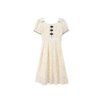 Incolore Short Sleeved Dresses Women's Apricot