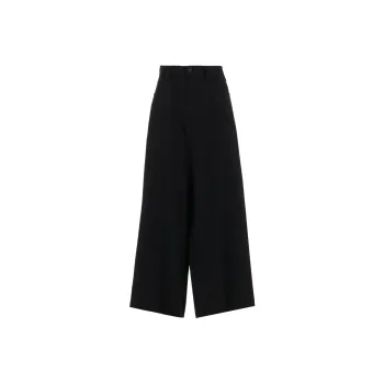 Yohji Yamamoto O Long Straight Pants 'Black'