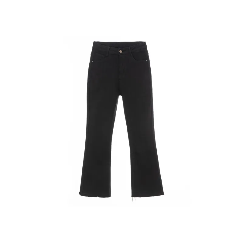 FAWENXIANGZI Jeans Women's Black-0