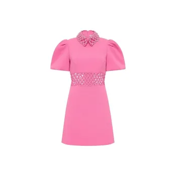 Rebecca Vallance Aubree Crystal-embellished Mini Dress