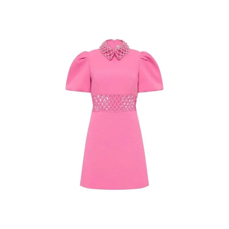 Rebecca Vallance Aubree Crystal-embellished Mini Dress-0