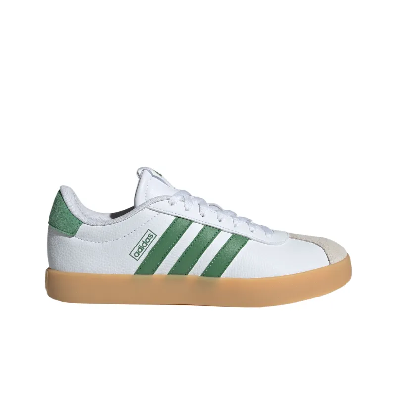 Adidas VL COURT 3.0 Low Top Skateboard Shoes Unisex White Green-1