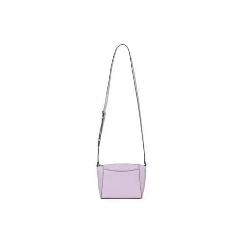 Kate Spade Litchi Grain Leather Shoulder Bag, Crossbody Bag Small Size Women's Purple Mist Color