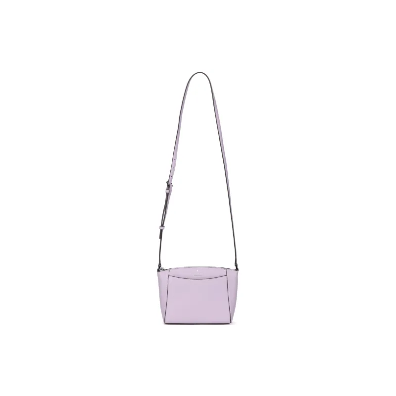 Kate Spade Litchi Grain Leather Shoulder Bag, Crossbody Bag Small Size Women's Purple Mist Color-0